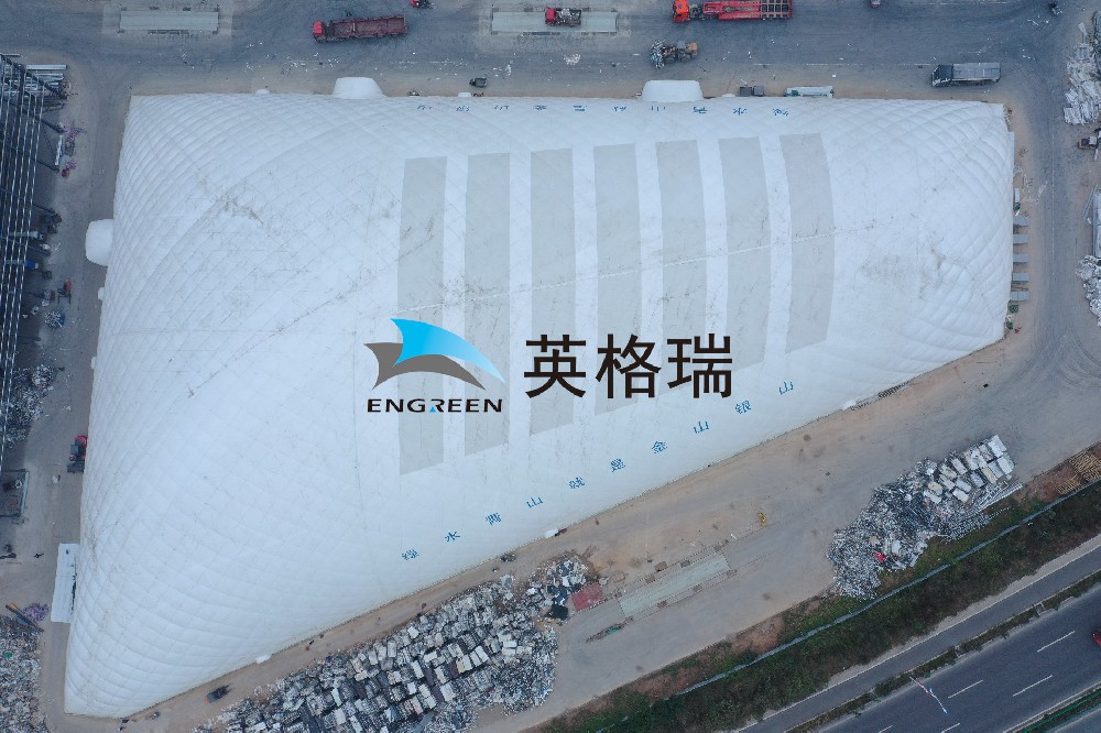 施工場地呈多邊形能使用氣膜覆蓋嗎？